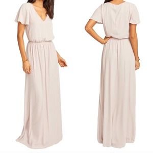NWT Show Me Your Mumu Michelle Flutter Maxi Dress Size Large Bridesmaids Dress